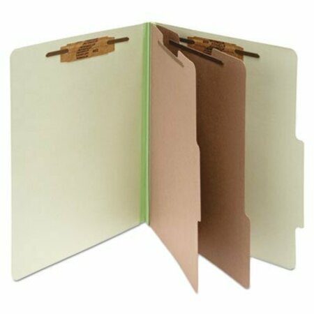 GBC OFFICE PRODUCTS GROUP ACCO, PRESSBOARD CLASSIFICATION FOLDERS, 2 DIVIDERS, LETTER SIZE, LEAF GREEN, 10PK 15046